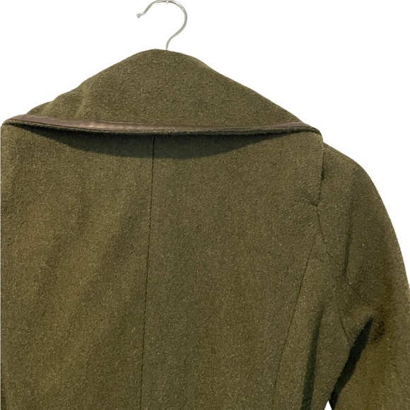 Army Green Winter Pea Coat - Picture 6 of 6